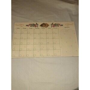 Magnetic Blank Fridge Calendar Victorian Dolls 18 Months Fill In The Blanks